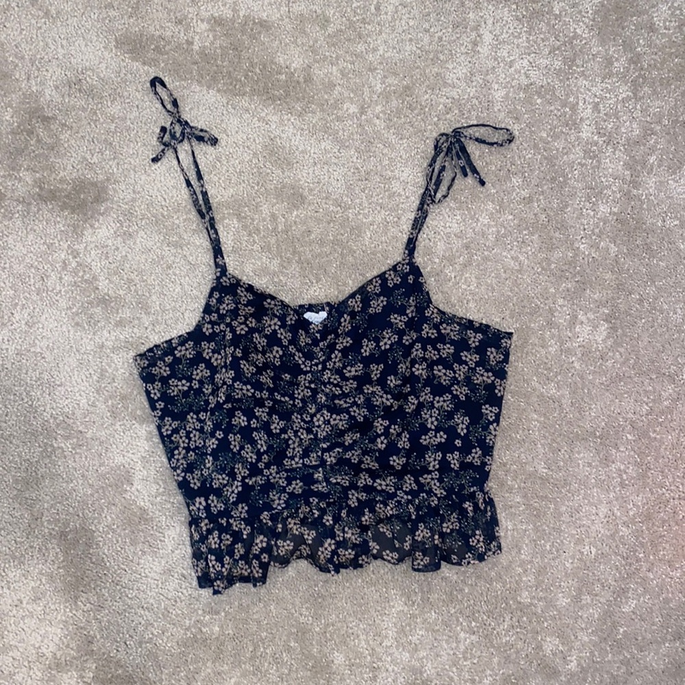 Blue floral Top